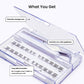 KISS Products imPRESS Long Lasting Press-On Self Adhesive False Eyelashes Demi Edgy 24ct - New
