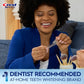 Crest 3DWhitestrips Sensitive + LED Light At-Home Teeth Whitening Kit 14 Treatments - Imperfect Box