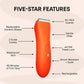 Meridian Trimmer Premium Pubic; Body Hair Trimmer for Men & Women Below-the-Belt Groomer, Ball Trimmer, Bikini Trimmer, Bonus Pouch Blaze - Imperfect Box