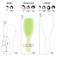Tangle Teezer Fine & Fragile Plant Detangling Hair Brush Cool Matcha - Imperfect Box