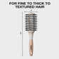 Conair Ceramic Wood Vented Boar Bristle Round Hair Brush Large Barrel All Hair - Imperfect Box