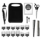 Wahl Chrome Cut Corded Electric Hair Clipper Kit with Self Sharpening Blades and 12 Haircutting Attachment Guards - Imperfect Box