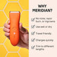 Meridian Trimmer Premium Pubic; Body Hair Trimmer for Men & Women Below-the-Belt Groomer, Ball Trimmer, Bikini Trimmer, Bonus Pouch Blaze - New