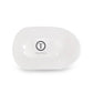 TELETIES Medium Flat Round Hair Clip Coconut White - New
