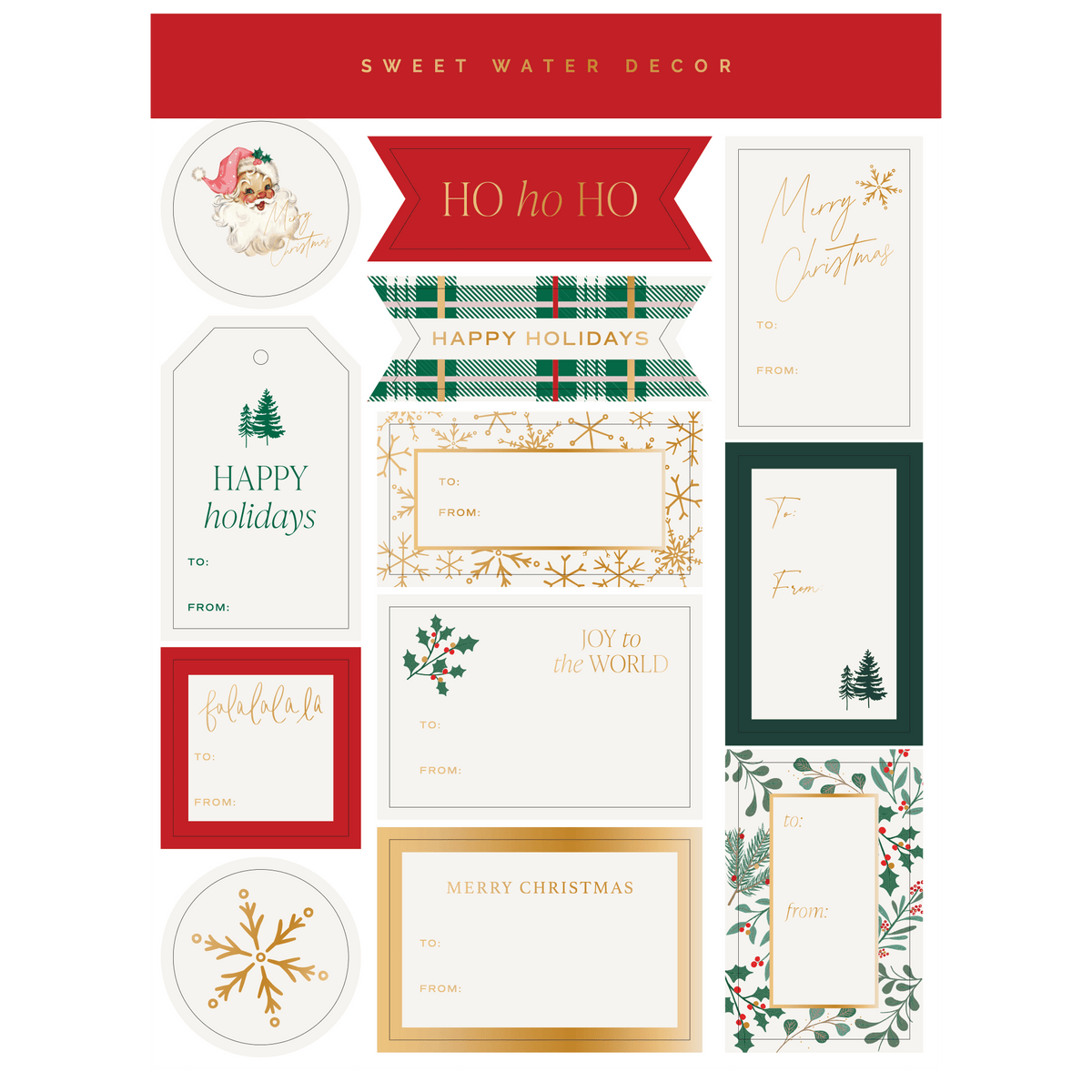 Holiday Classic Gift Tags Set