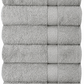 Set of 6 Hotel & Spa 100% Cotton Bath Towels 27x52 inch