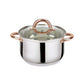 6-Piece Stainless Steel Casserole Set Pots and Lids
