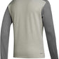 Adidas Men's Team Issue Long Sleeve Crew Shirt Gray Size X-Large