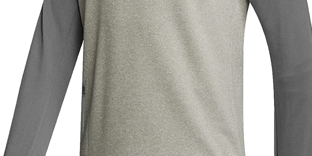 Adidas Men's Team Issue Long Sleeve Crew Shirt Gray Size X-Large