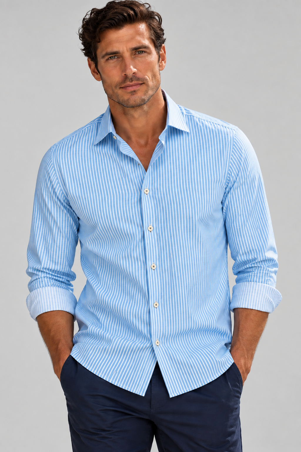 Hansen Stripe Long Sleeve Shirt