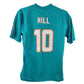 NFL Miami Dolphins Tyreek Hill #10 Teal Nike On Field Kids Youth Jersey