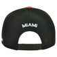 Miami MIA Florida Galactic Sublimated Galaxy Flat Bill Snapback Black Hat Cap