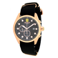 J.W. Hulme 43mm Quartz Chronograph Nylon Strap Watch
