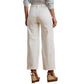Lauren Ralph Lauren Women's Wide Leg NonStretch Cream Jeans