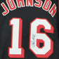 NBA Miami Heat Power Forward James Johnson 16 Signed Autographed Black Replic