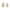At Home w/ Jorge Parez Set of 2 Ceramic Bunny Detail Tabletop Eggs