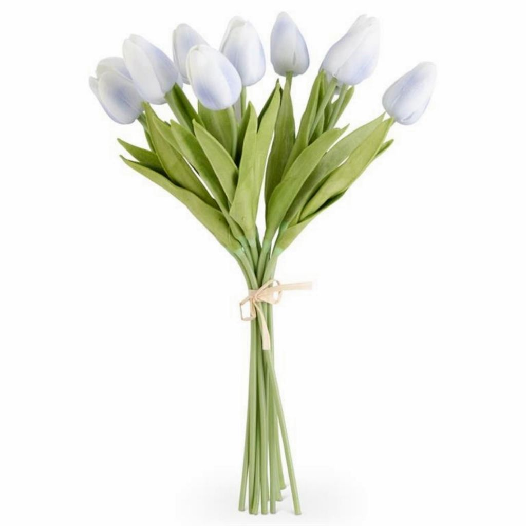 At Home w/ Jorge Parez 13.5" Real Touch Tulip Bundle (12 Stems)