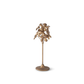 At Home w/ Jorge Parez Golden Metal Flower Taper Candleholders