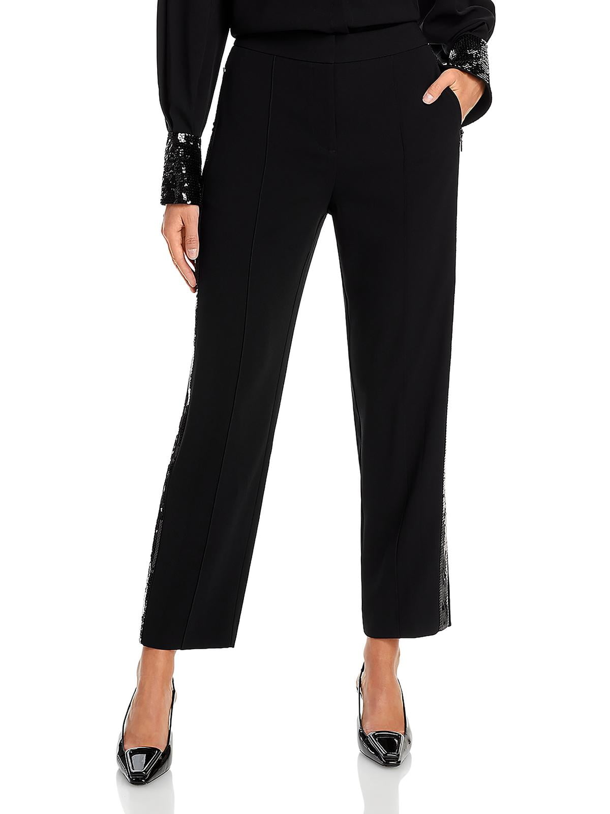 Kobi Halperin Bonnie Sequin Trim Pants Black Size 2