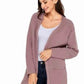Frankie & Pop Women's Long Sleeve  Front Pocket Cardigan Pink Size Small