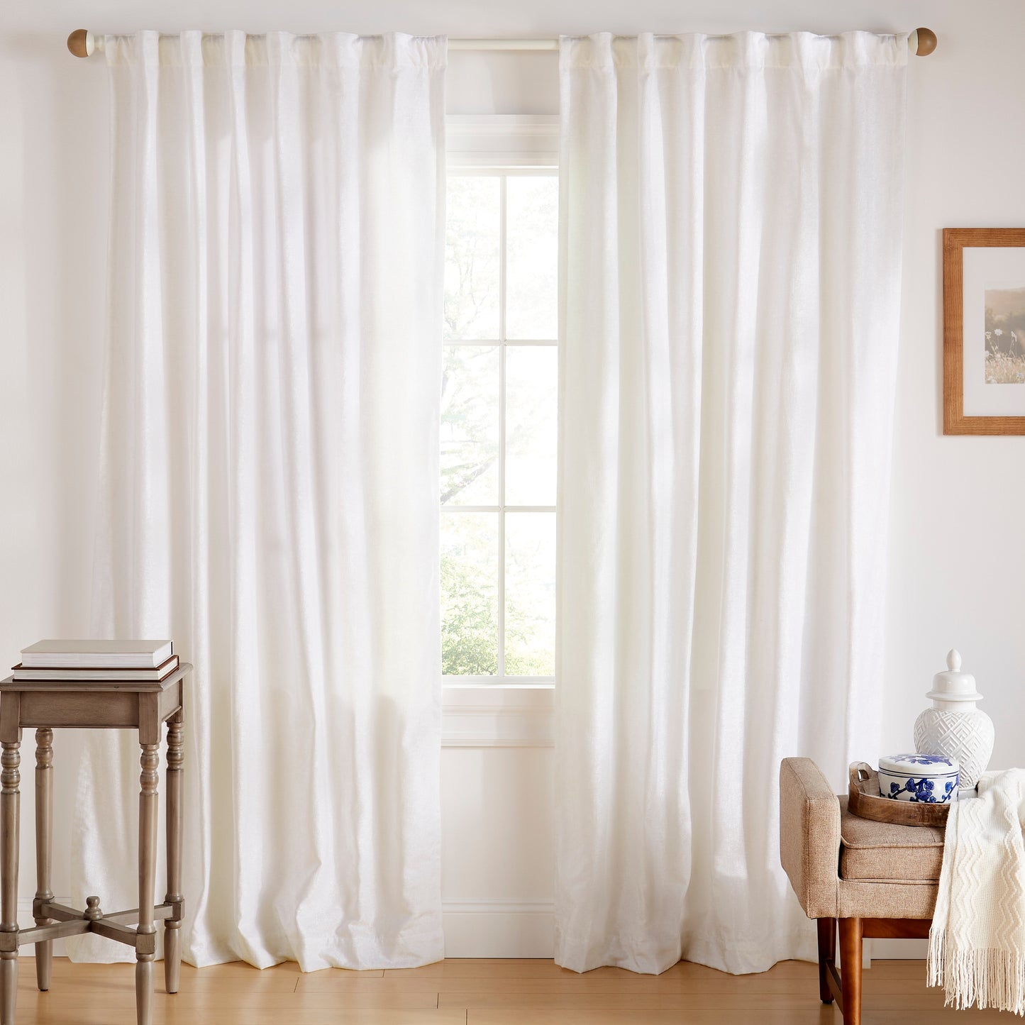 Lauren Ralph Lauren Jenkins Back Tab/Rod Pocket Light Filtering Curtain Panel