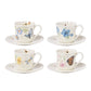 Lenox Butterfly Meadow Espresso Cup and Saucer Set of 4