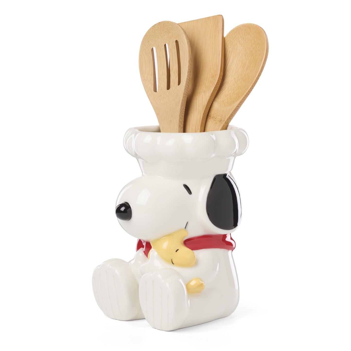 Lenox Chef Snoopy Figural Utensil Crock 4 Piece Set