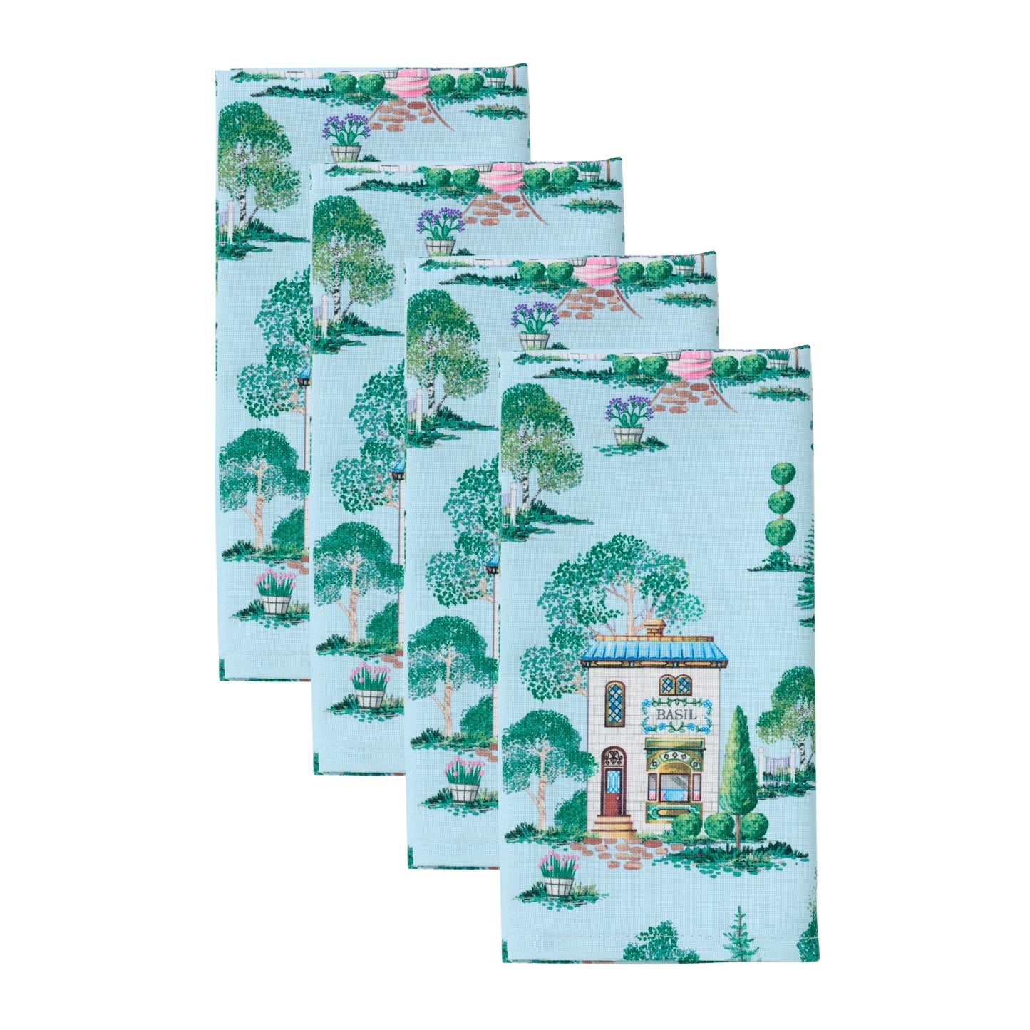 Lenox Spice Village Allover Napkins Set of 4  19x19