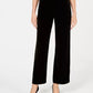 Alfani Women's Velvet Wide Leg Pants Black Size Large
