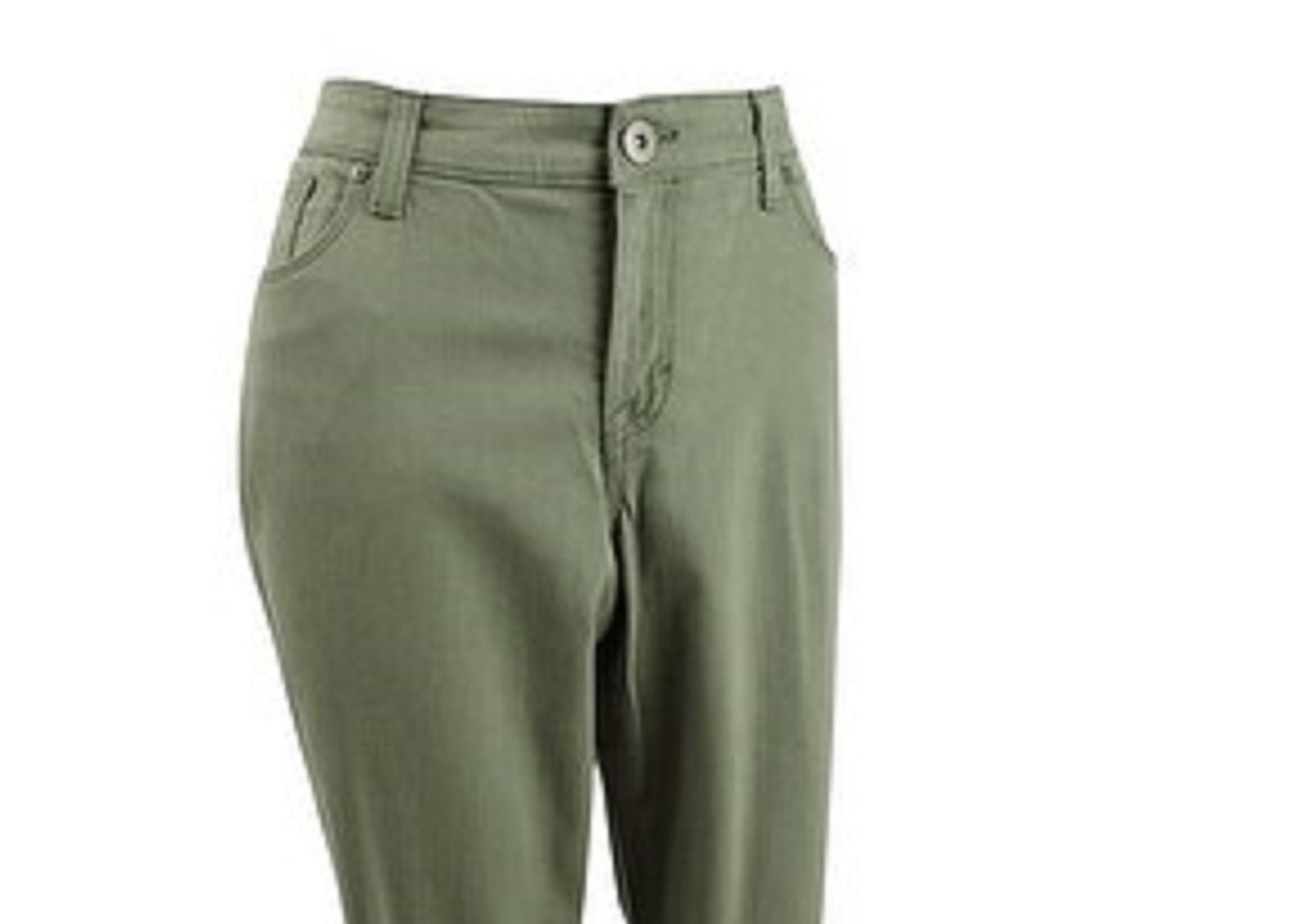 Style & Co Women's Petite Curvy-Fit Capri Jeans Green Size 2 P