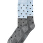 Bar III Men's Colorblocked Dotted Socks Gray Size Regular