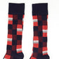Alfani Men's Checkered Crew Dress Socks Red Size Regular