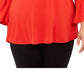 Alfani Women's One Shoulder Applique Tunic Medium Red Size 1X