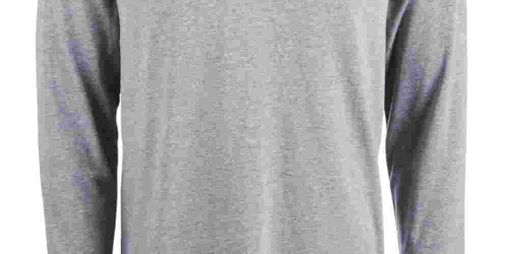 Attack Life Men's Long Sleeve Polo Grey Size Medium