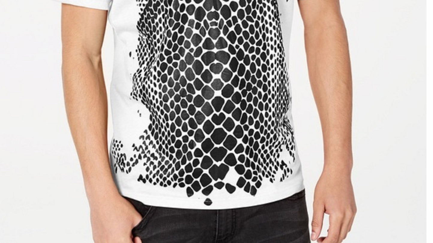 Inc International Concepts Men's Crocodile T-Shirt White Size XXX Large