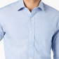 Club Room Men's Slim Fit Pinpoint Solid Dress Shirt Blue Size 17.5X36-37
