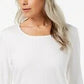Karen Scott Women's Scoop Neck Top In Regular And  White Size X-Large