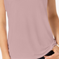 Charter Club Women's Sleeveless Boatneck Top Pink Size Petite Large