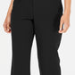 Charter Club Women's Belted Slim It Up Trousers  Black Size 8 Petite
