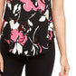Alfani Women's Printed T-Shirt Wine Size Small