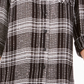 Style & Co Women's Sequined Plaid Shirt Black Size Petite Small
