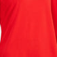 Charter Club Women's Blouse Cherry Tie 3/4 Sleeve Crepe Red Size X-Large