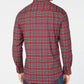 Club Room Men's Maxwell Tartan Plaid Shirt Red Size Medium