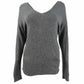 Bar III Women's Wear 2 Ways Twist Sweater Grey Size Medium