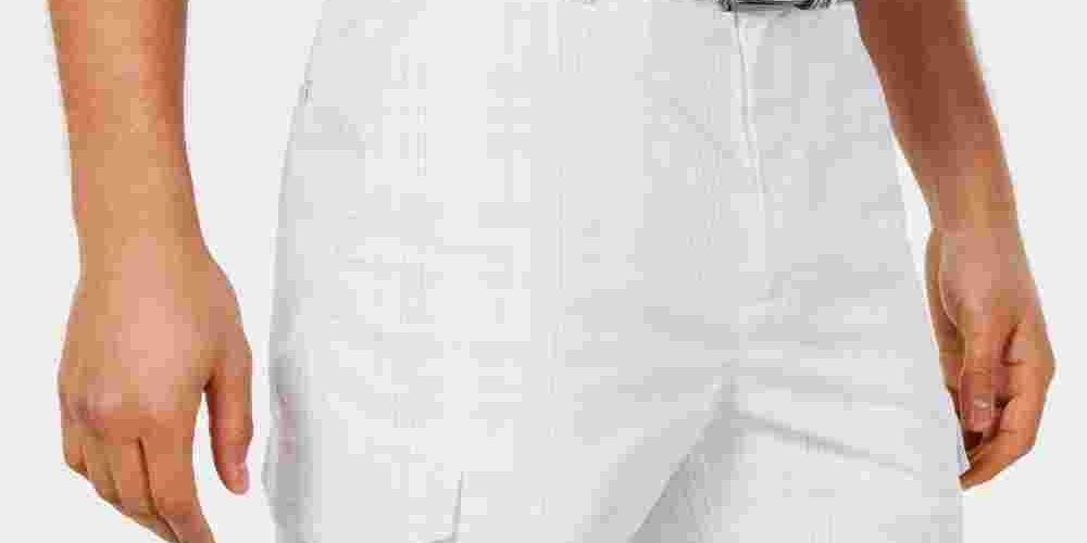 Attack Life Men's Fairway Cargo Shorts White Size 38