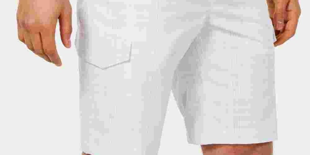 Attack Life Men's Fairway Cargo Shorts White Size 38
