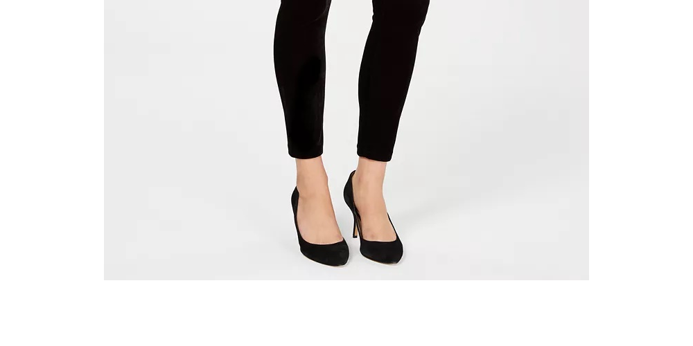JM Collection Women's Velvet Leggings Blue Size Petite Small