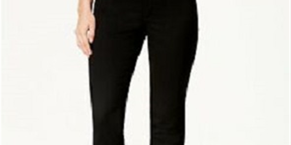 Charter Club Women's Tummy Control Bristol Capri Jeans Black Size 4 Petite