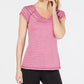 Ideology Women's Fitness Workout T-Shirt Wine Size Medium