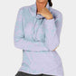Ideology Women's Cowl Neck Fitness Sweatshirt Blue Size X-Small